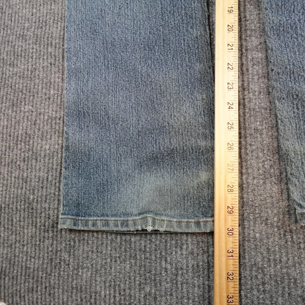 Ariat Rebar M5 Straight Jeans Mens 34x32 (32x30) Blue Distressed Denim Workwear